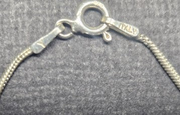 Italian Dainty Vintage Sterling Silver Chain