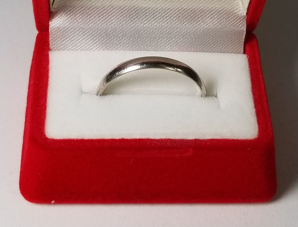 White Gold Wedding Band