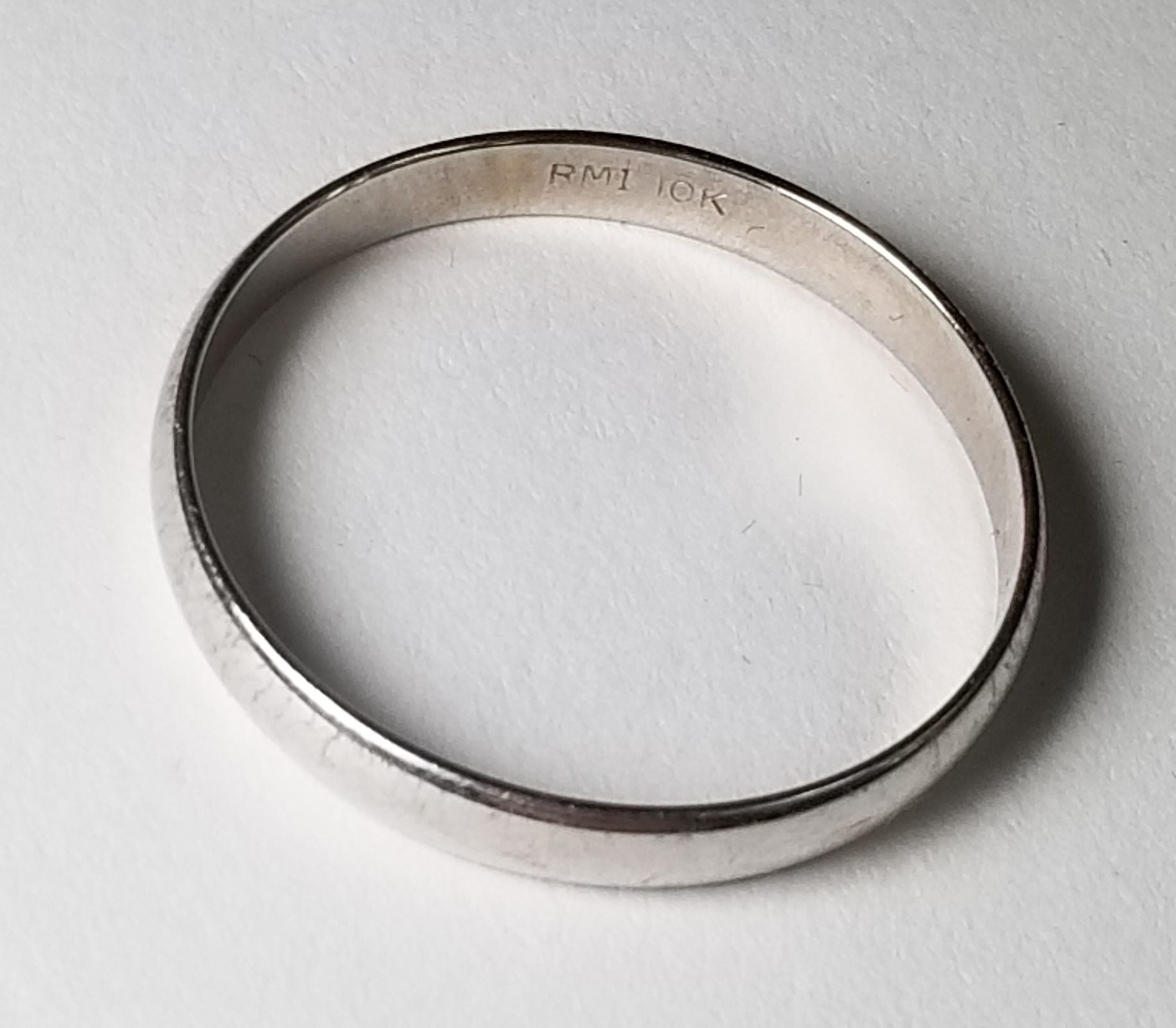 White Gold Wedding Band