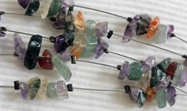 Statement Multicolor Gemstone Chip Necklace
