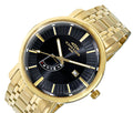 ONISS Gold Tone Stainless Steel Black Dial Watch