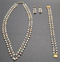 Multicolor Freshwater Pearl Necklace, Bracelet and Earrings Set
