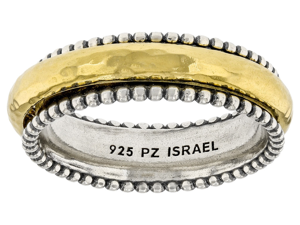 Gold Plated Sterling Silver Spinner Ring