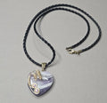 Banded Amethyst Gemstone and Crystals Necklace
