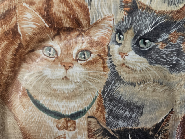 Handmade Decoupage Glass Plate with Cats