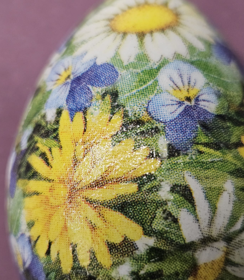 Handmade Decoupaged Chick Easter Egg