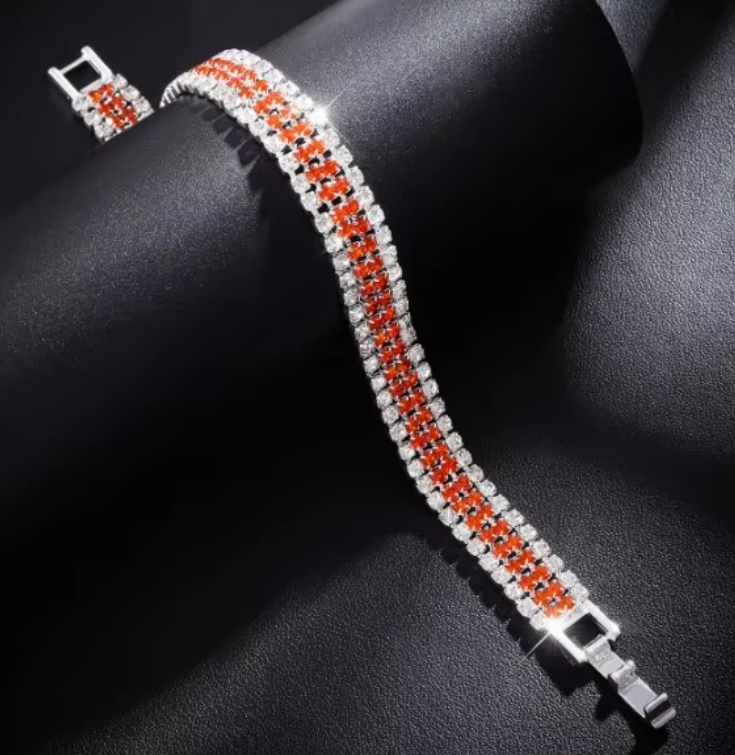 Cubic Zirconia Gold Plated Tennis Bracelet