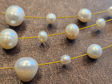 Freshwater Pearl Necklace and Earrings Set