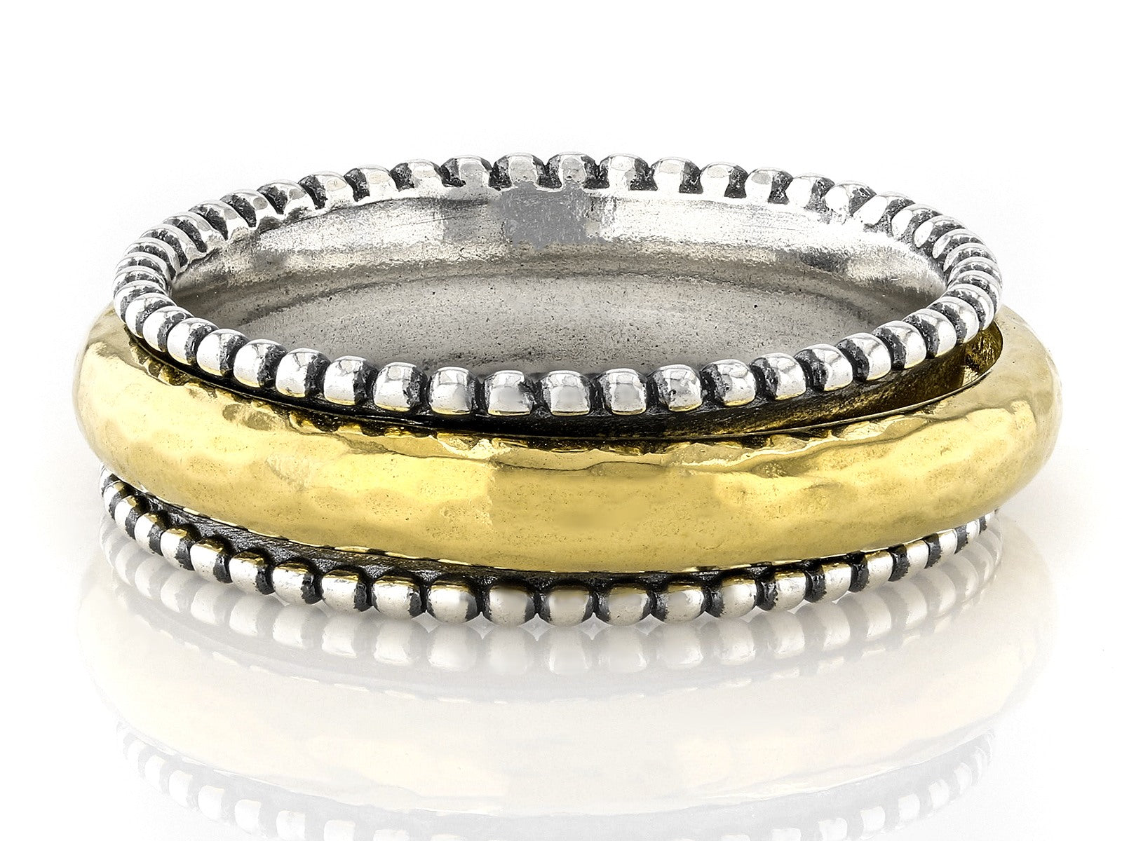 Gold Plated Sterling Silver Spinner Ring