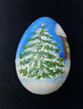 Hand-Painted Christmas Egg